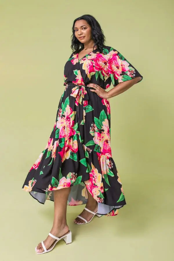 Plus Floral Maxi